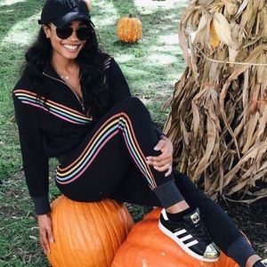 wildfox rainbow comfy sweat set